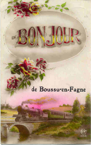 BOUSSU-EN-FAGNE UN BONJOUR DE BOUSSU-EN-FAGNE (1928)