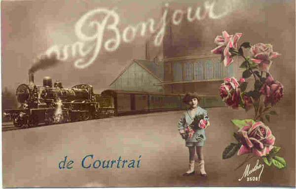 COUTRAI  UN BONJOUR DE COURTAI (1923)