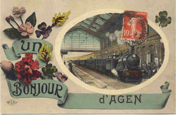 D'AGEN   UN BONJOUR D'AGEN (1916)