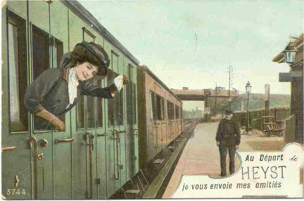 HEYST AU DEPART DE HEYST JE VOUS ENVOIE (1910)