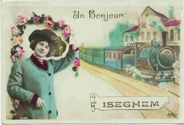 ISEGHEM UN BONJOUR D'iseghem(1910)