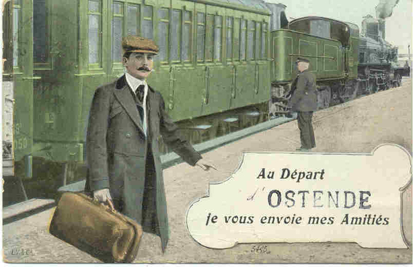OSTENDE AU DEPART D'OSTENDE JE VOUS ENVOIE (1910)