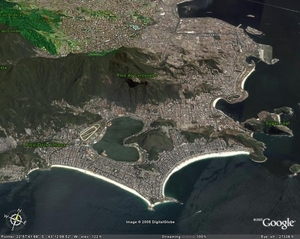 5 Rio de Janeiro  _zicht op de stad _sateliet foto