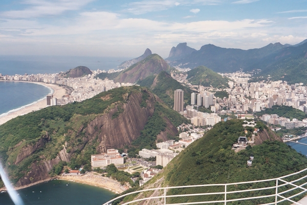 5 Rio de Janeiro_Copacabana zicht van af de Corcovado