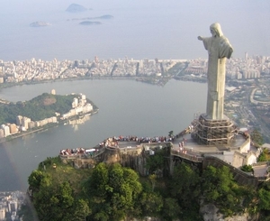 5 Rio de Janeiro_Corcovado _luchtzicht op Christo Redentor beeld 