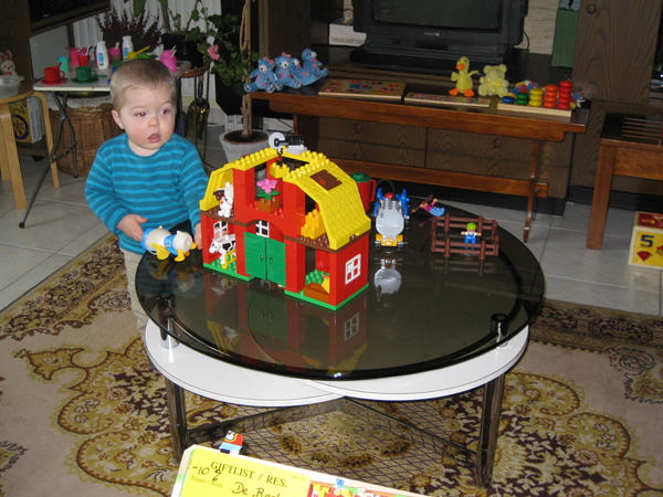 15) Ruben met zijn Lego boerderij