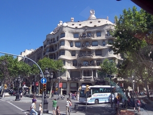 Casa Mila ontworpen door Antonio Gaudi