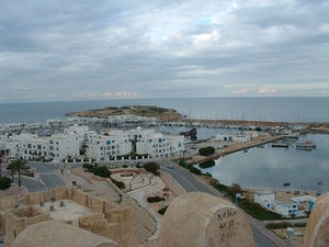 5d Monastir_Ribat_zicht over de Middellandse Zee en de jachthaven