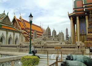 2_Bangkok_grand palace_model van  Angkor Wat gebouwd in het Royal