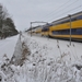 sneeuw en trein