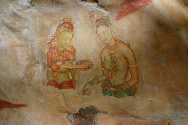 Sigiriya - fresco's 