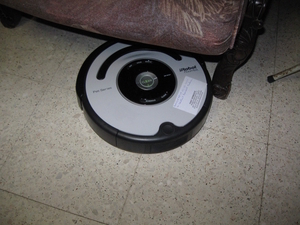 de Roomba Robot poetst het huis 008