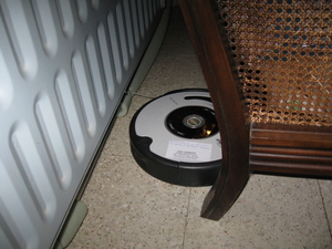 de Roomba Robot poetst het huis 011