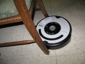 de Roomba Robot poetst het huis 015