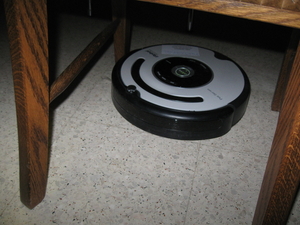de Roomba Robot poetst het huis 017