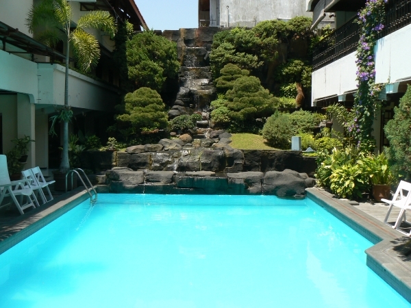 Het zwembad van het hotel