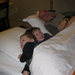 01) De kindjes naast pepee in bed op 07 maart '11