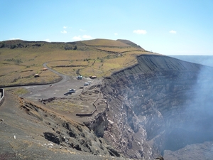 27 Masaya vulkaan Nationaal park _P1080151 _actieve krater Santia