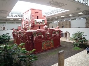 44 Copan Maya ruines _P1080657 _museum, reconstructie verborgen p