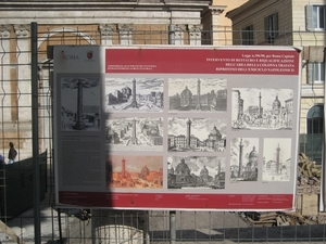 Uitleg over opgravingen Foro di Traiano