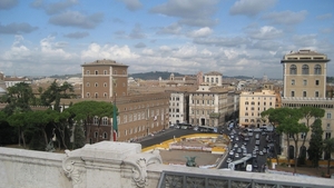 zicht op Rome vanop nationaal Monument