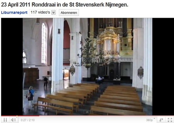 Ronddraai in de Sint Stevenskerk te Nijmegen