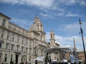 Piazza Navona - kerk Sant'Agnese in Agone (Borromini)