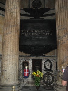in het Pantheon - graf van Victor Emmanuel II