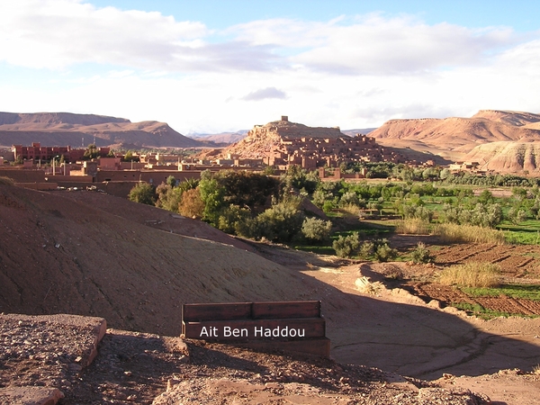 Aankomst in Ait Ben Haddou, en door de Unesco beschermd