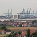 zicht op de haven van Zeebrugge.
