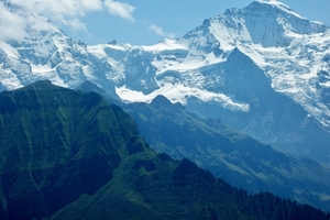 Zicht op de Jungfrau