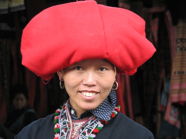 De Dzao een etnisch bergvolk in noord Vietnam
