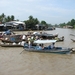 Drijvende markt in de Mekong delta