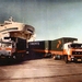DAF en Scania verlaten de ferry in Travemunde