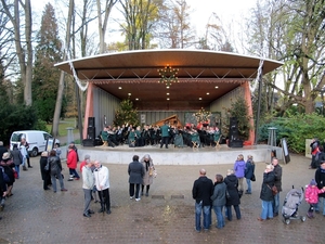 Kerstmarkt in het park van Kleef ( Duitsland )
