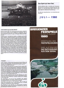 BREGENZER FESTSPIELE 1980