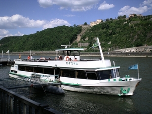Onze boot voor de tocht op de Rijn
