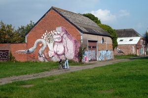 Graffiti schuur