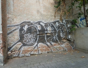 Artemis parking graffiti