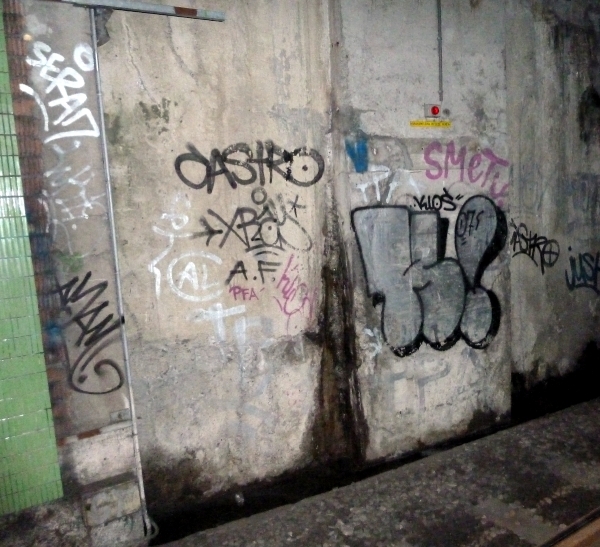 Groenplaats metro tunnel tagging