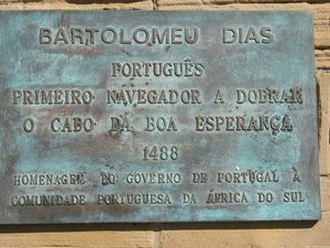 Gedenkplaat Bartolomeu Dias