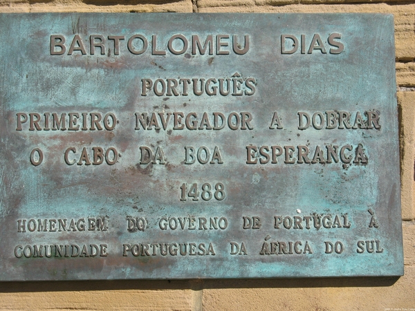 Gedenkplaat Bartolomeu Dias