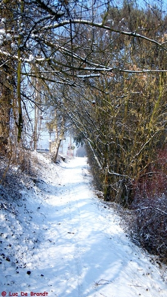 Wellemeersen Denderleeuw wandeling sneeuw