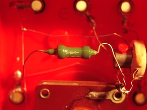 Detail diodeDetail diode en spoel