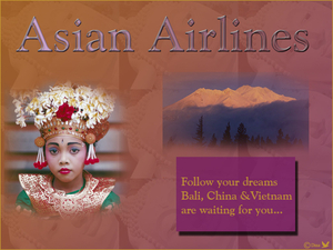 Asian airlines POSTER