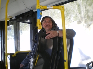 Gretl in de bus