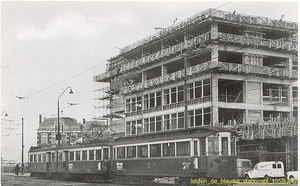 Leiden de Blauwe Stationsplein 1959