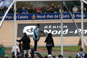 PARIJS-ROUBAIX-Aankomst Velodrome Roubaix