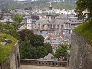 Namen _Sint-Aubankathedraal, zicht vanop de citadel