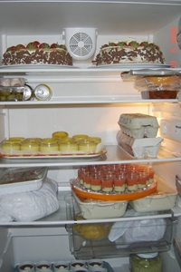 Een gama aan desserten in de frigo